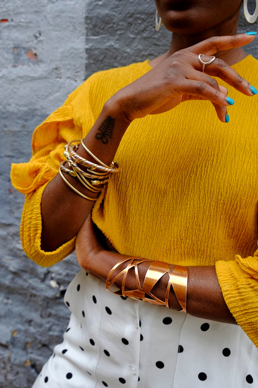 Bloom Adjustable Ring - Top View